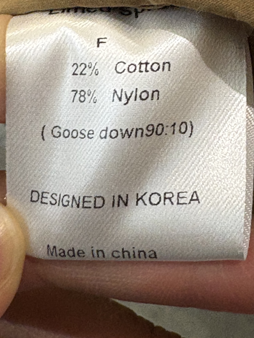 LIMED SPRUCE東大門㊣實拍女士新款真品短款羽絨服填充鴨絨LIMED SPRUCE短款羽絨服