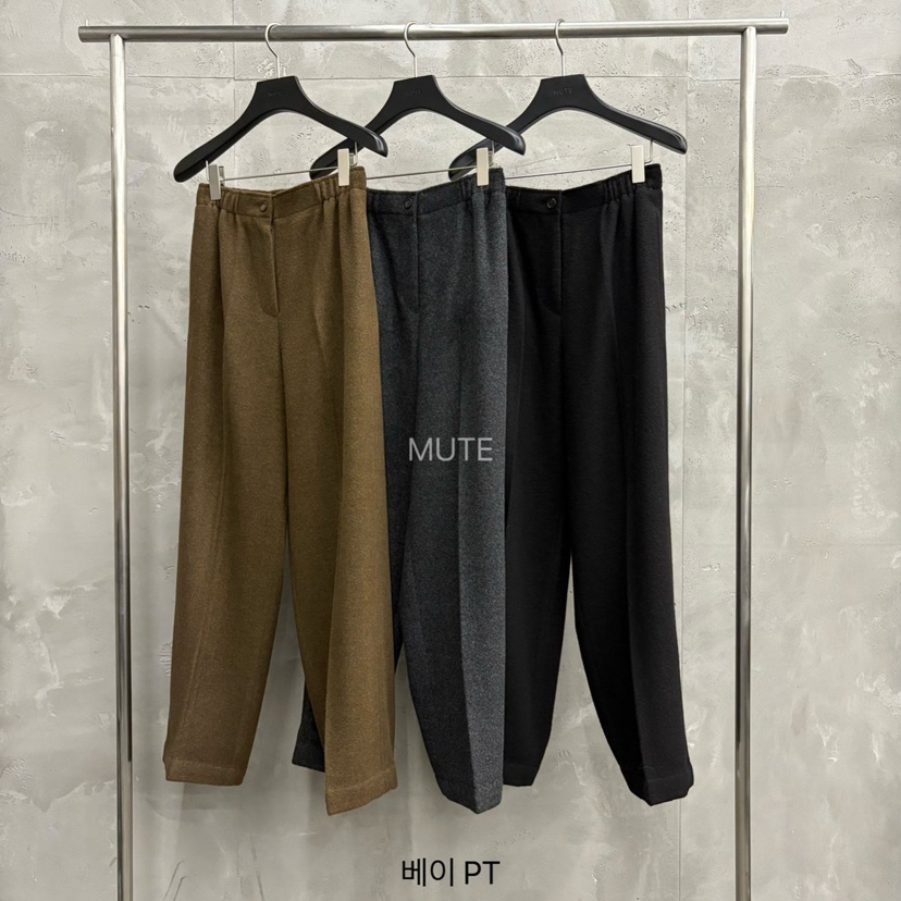 MUTE-P韓國代購㊣女裝新品時尚熱賣25秋冬休閑推薦真品休閑褲MUTE休閑褲
