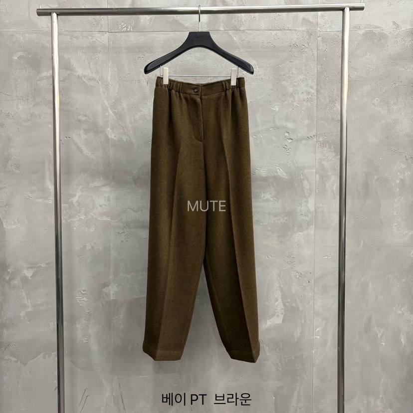 MUTE-P韓國代購㊣女裝新品時尚熱賣25秋冬休閑推薦真品休閑褲MUTE休閑褲圖色1
