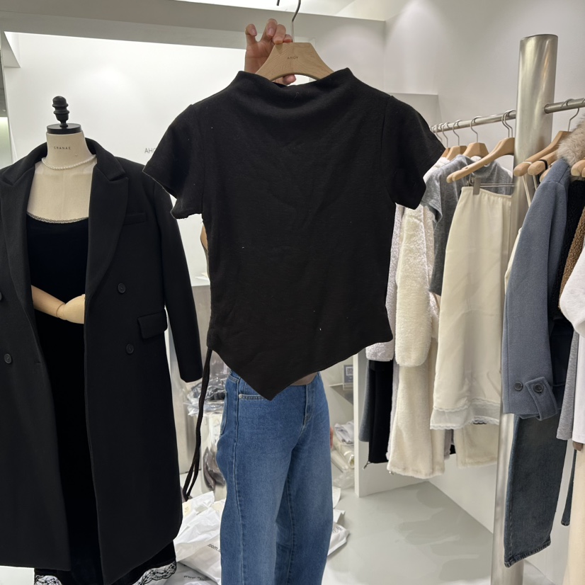 AHOY韓國直郵㊣女裝新品時尚休閑熱賣人氣推薦25秋冬真品T恤AHOYT恤圖色2