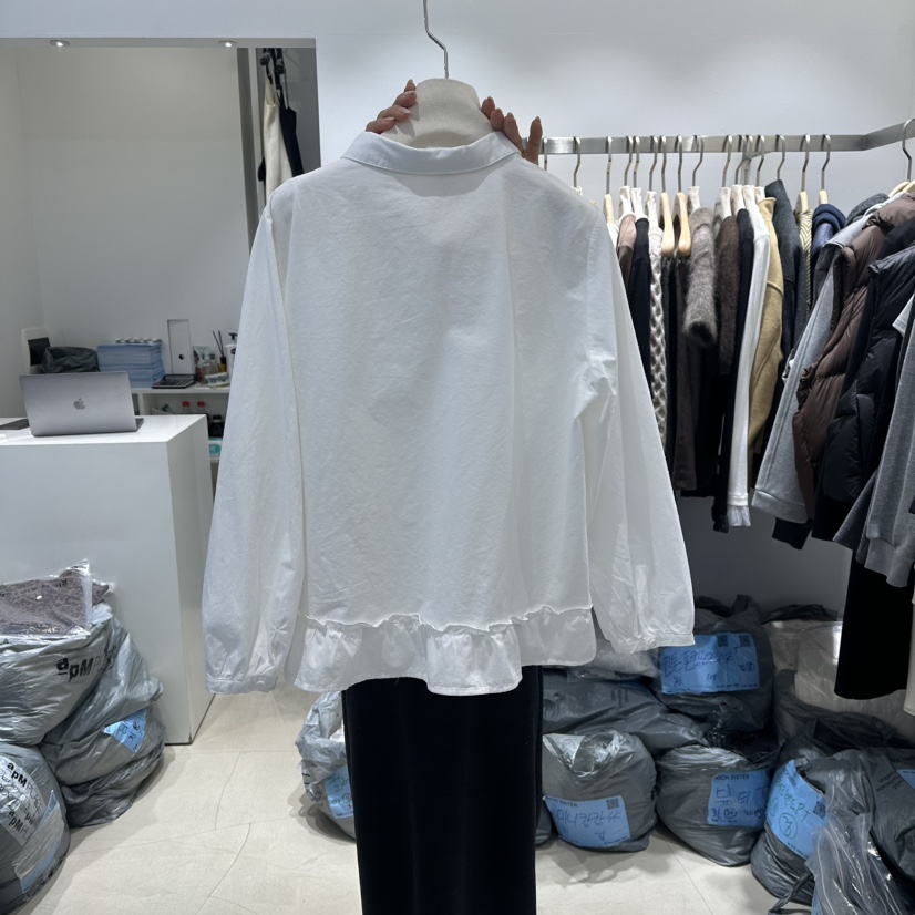 RICH SISTER韓國直郵㊣女裝新款休閑熱賣時尚推薦襯衫蕾絲衫RICH SISTER襯衫/蕾絲衫