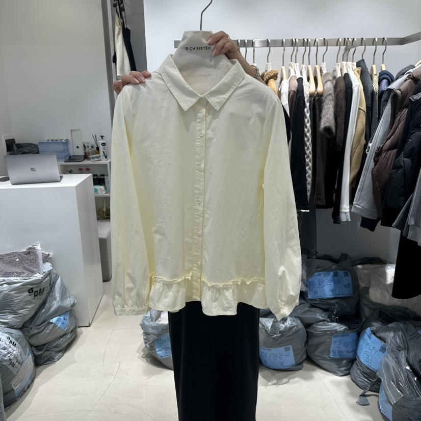 RICH SISTER韓國直郵㊣女裝新款休閑熱賣時尚推薦襯衫蕾絲衫RICH SISTER襯衫/蕾絲衫圖色2