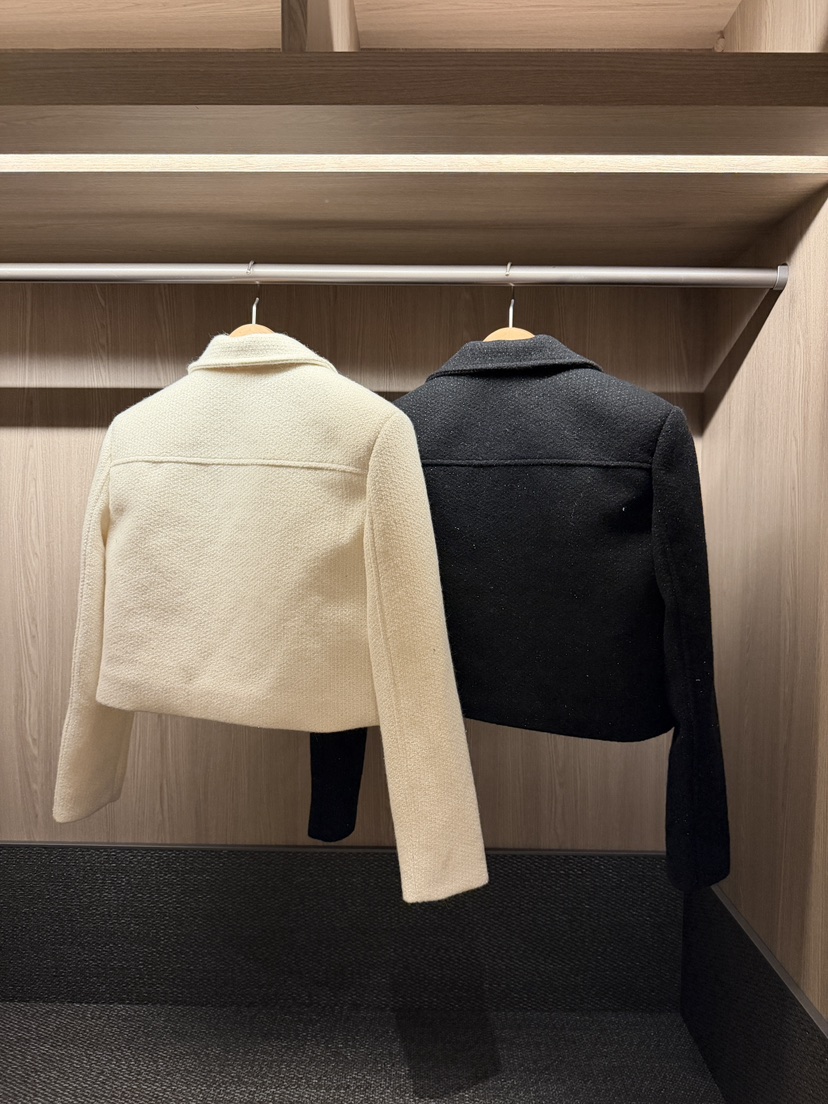 CLOTH東大門㊣直郵女裝新款25秋冬真品職業推薦夾克花呢紐扣CLOTH夾克