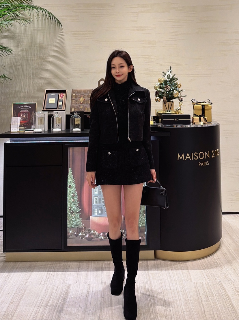 CLOTH東大門㊣直郵女裝新款25秋冬真品職業推薦夾克花呢紐扣CLOTH夾克