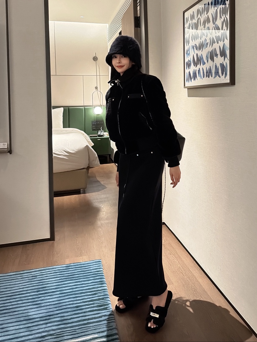 CLOTH韓國代購㊣女士新款職業真品熱賣時尚推薦人氣25秋冬長裙CLOTH長裙