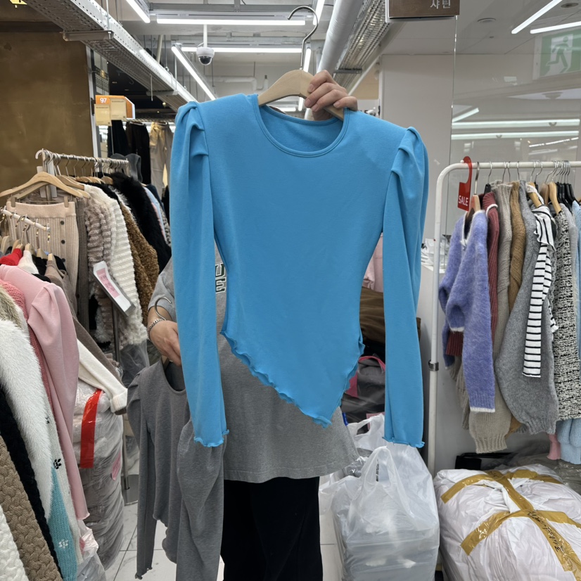 SAGE BRUSH韓國直郵㊣女士新品推薦25秋冬熱賣時尚長袖T恤SAGE BRUSH長袖T恤圖色2