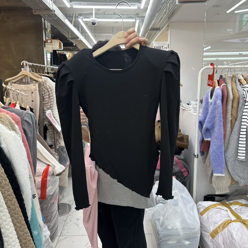 SAGE BRUSH韓國直郵㊣女士新品推薦25秋冬熱賣時尚長袖T恤SAGE BRUSH長袖T恤圖色4