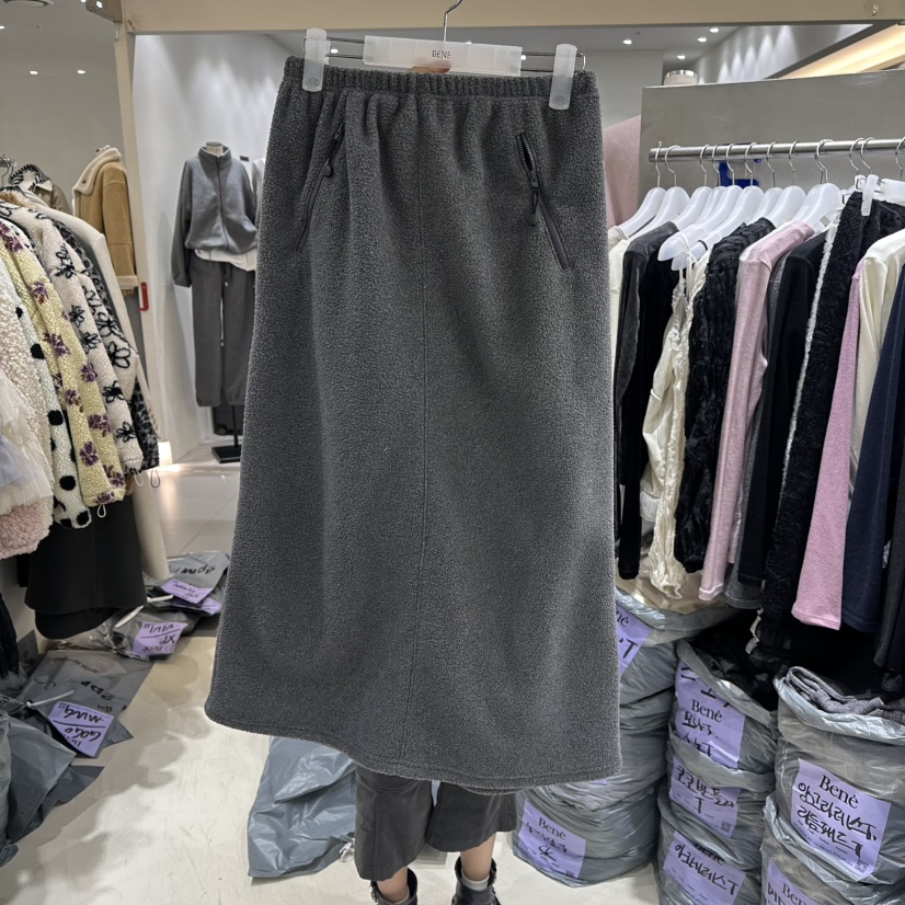 BENE東大門㊣代購女裝新款熱賣真品人氣休閑25秋冬長裙羊毛BENE長裙