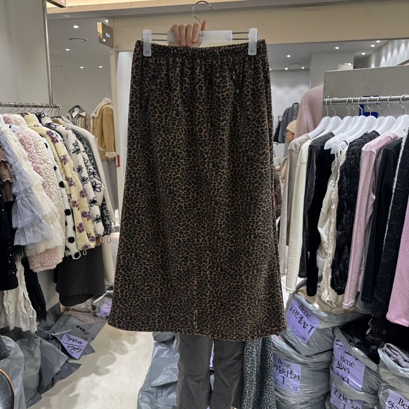 BENE東大門㊣代購女裝新款熱賣真品人氣休閑25秋冬長裙羊毛BENE長裙圖色1