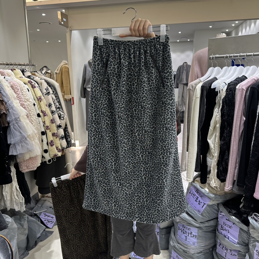 BENE東大門㊣代購女裝新款熱賣真品人氣休閑25秋冬長裙羊毛BENE長裙圖色2