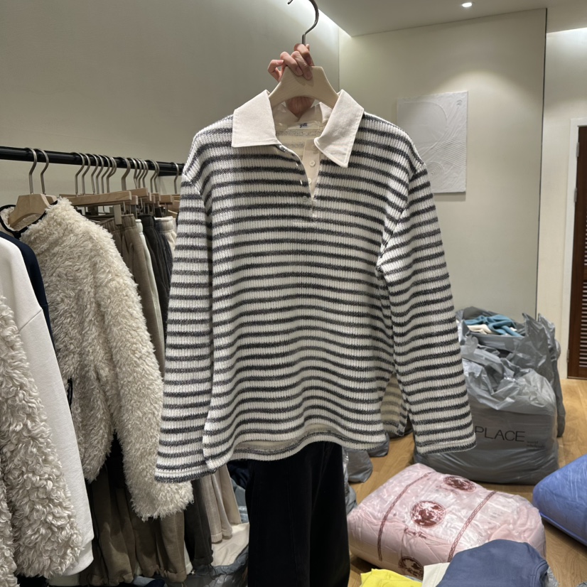 GILLI東大門㊣代購女士新款職業人氣熱賣推薦休閑真品針織衫GILLI針織衫圖色1