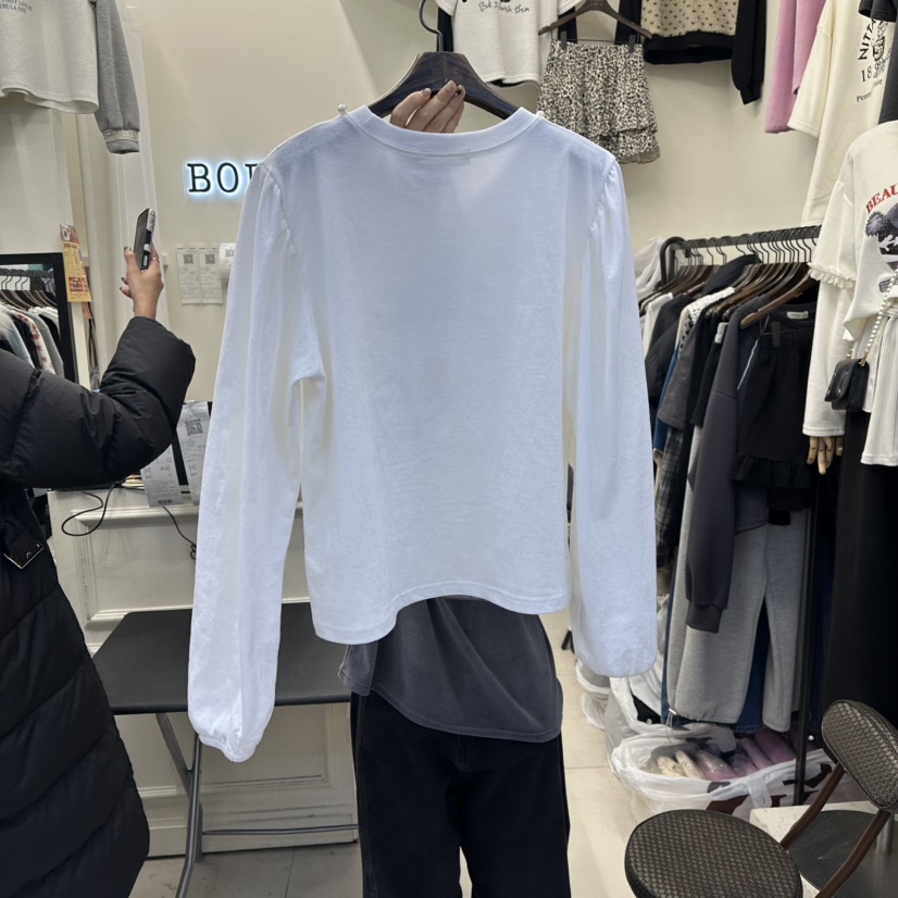 BORA BORA東大門㊣直郵女裝新款職業真品推薦休閑人氣長袖T恤BORA BORA長袖T恤