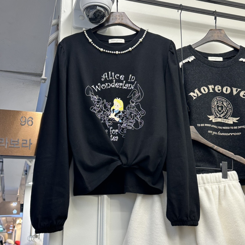 BORA BORA東大門㊣直郵女裝新款職業真品推薦休閑人氣長袖T恤BORA BORA長袖T恤圖色2