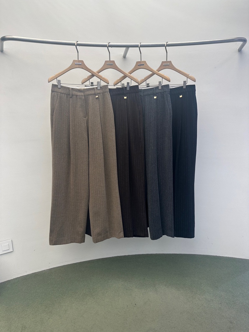 WIDA-P韓國代購㊣女裝新品休閑職業人氣推薦真品休閑褲羊毛WIDA/RENEJ休閑褲