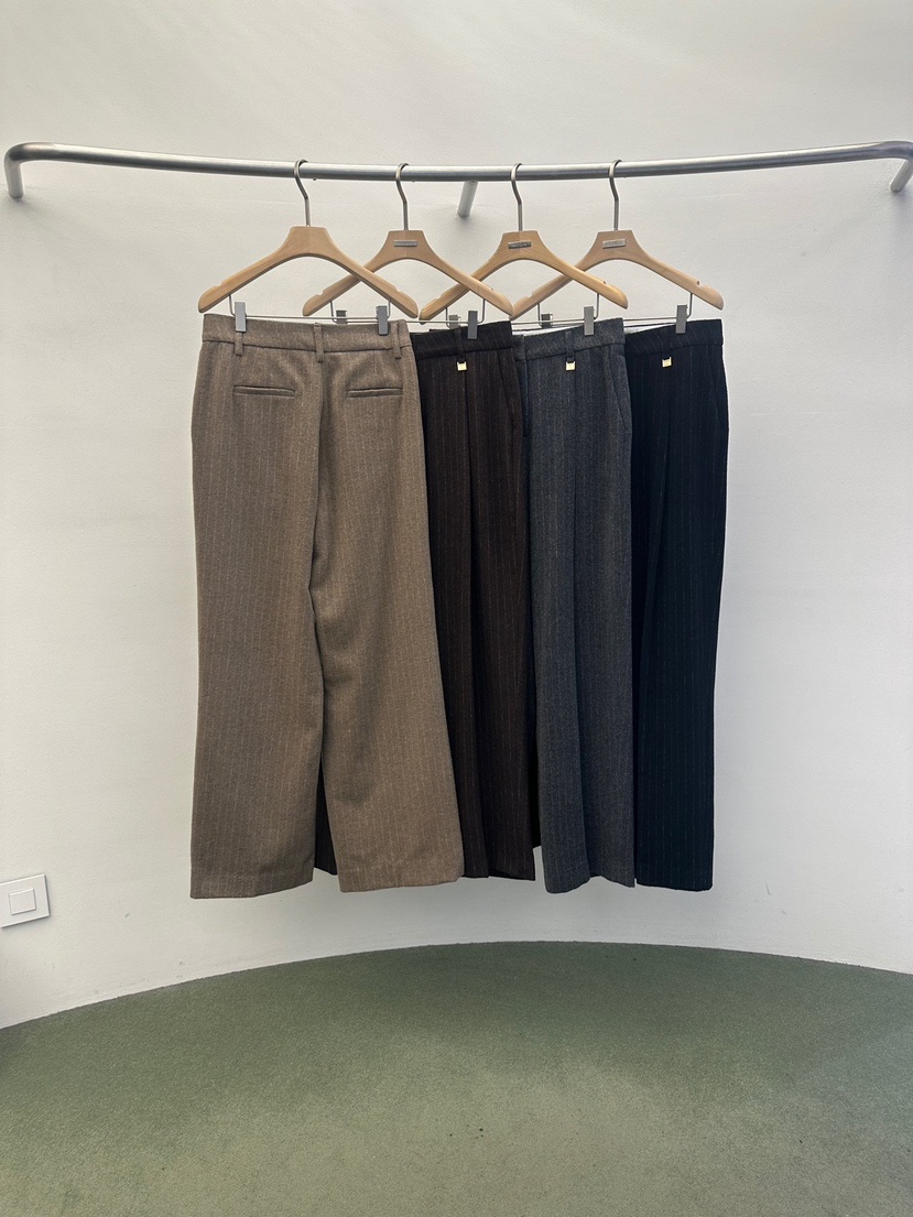 WIDA-P韓國代購㊣女裝新品休閑職業人氣推薦真品休閑褲羊毛WIDA/RENEJ休閑褲