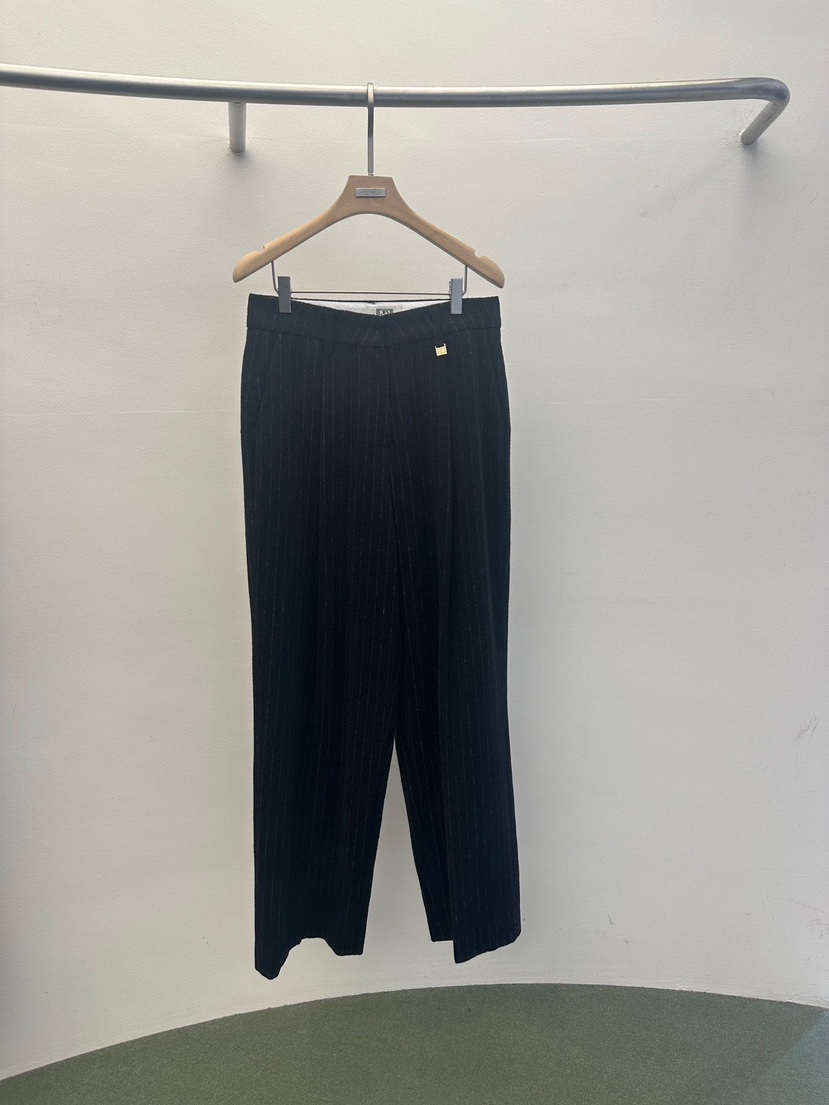 WIDA-P韓國代購㊣女裝新品休閑職業人氣推薦真品休閑褲羊毛WIDA/RENEJ休閑褲圖色4黑色