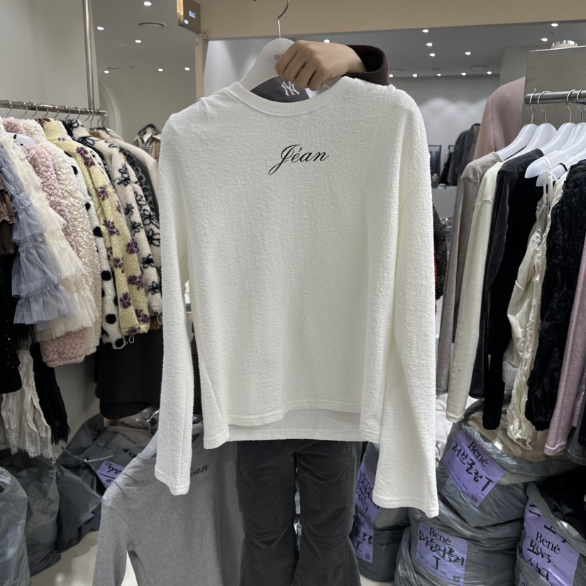 BENE東大門㊣代購女士新款真品時尚熱賣職業休閑推薦長袖T恤BENE長袖T恤圖色1