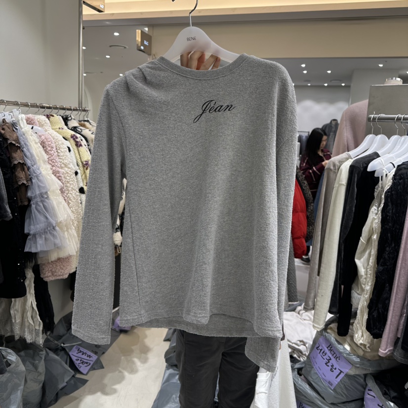BENE東大門㊣代購女士新款真品時尚熱賣職業休閑推薦長袖T恤BENE長袖T恤圖色2
