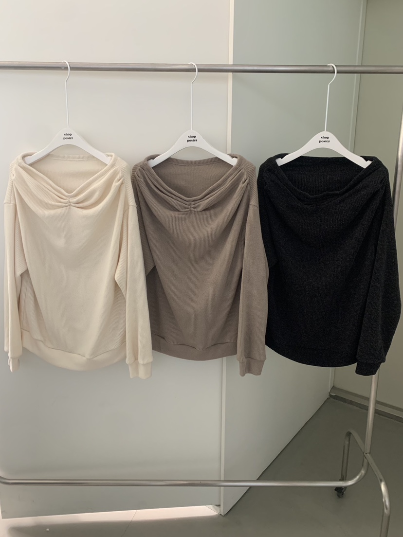 SHOP POSTER韓國代購㊣女裝新款真品人氣25秋冬職業長袖T恤SHOP_POSTER長袖T恤