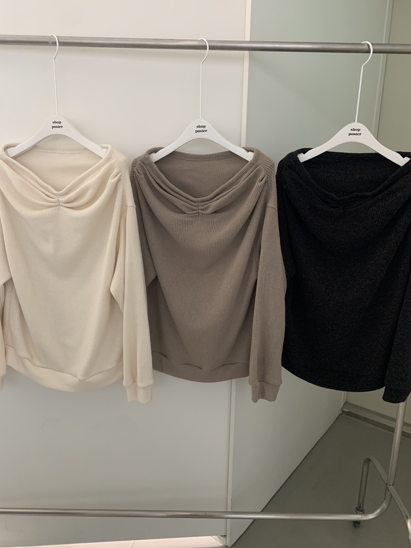 SHOP POSTER韓國代購㊣女裝新款真品人氣25秋冬職業長袖T恤SHOP_POSTER長袖T恤