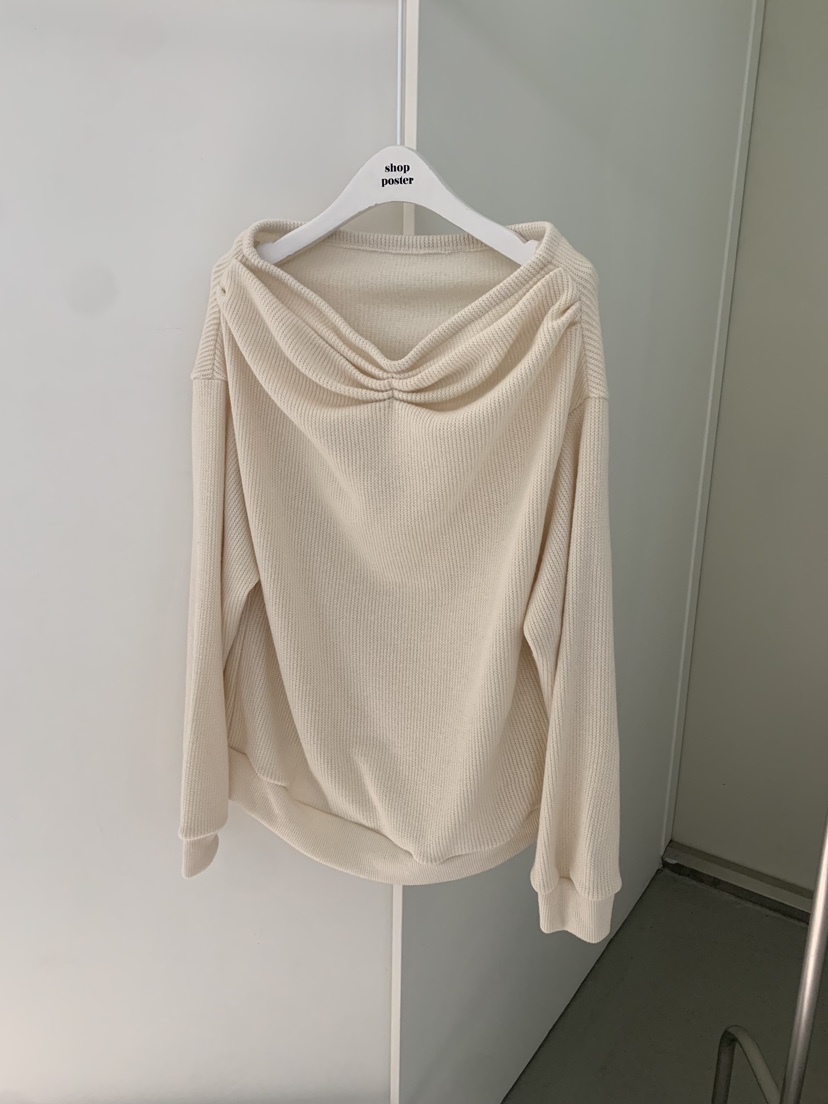 SHOP POSTER韓國代購㊣女裝新款真品人氣25秋冬職業長袖T恤SHOP_POSTER長袖T恤圖色1