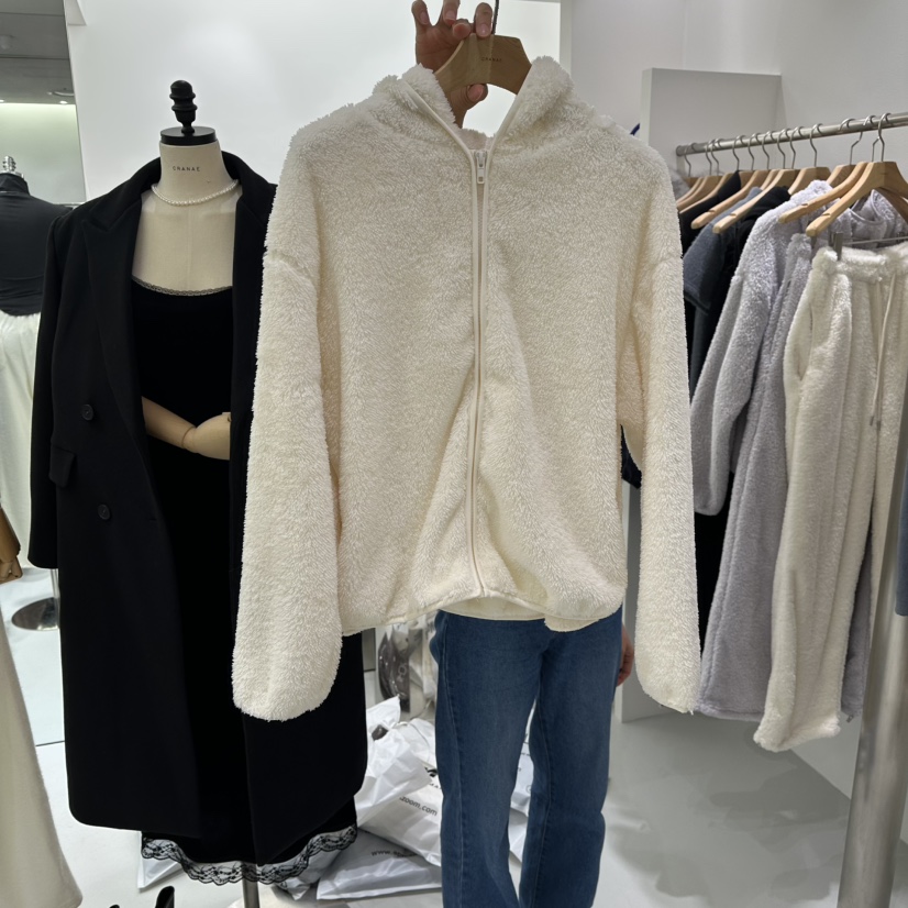 AHOY東大門㊣實拍女裝新款職業時尚推薦休閑夾克連帽拉鏈衫AHOY夾克圖色2