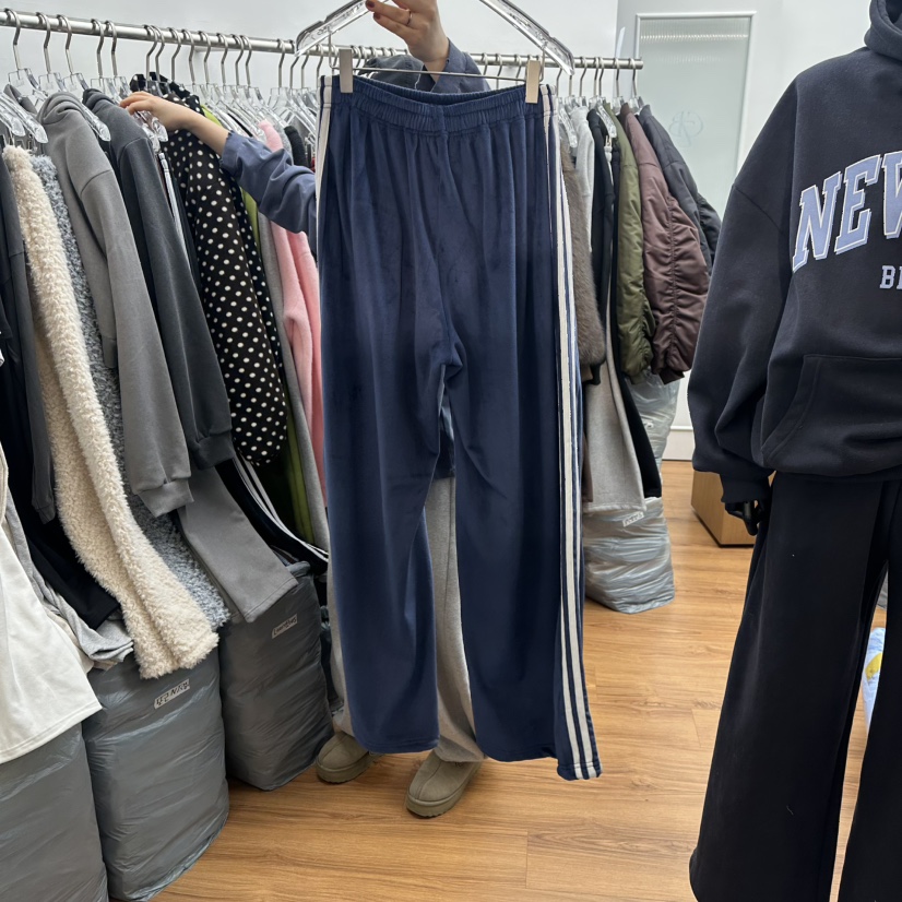 GABIZON東大門㊣直郵女裝新款25秋冬人氣時尚休閑褲加絨貂皮GABIZON休閑褲