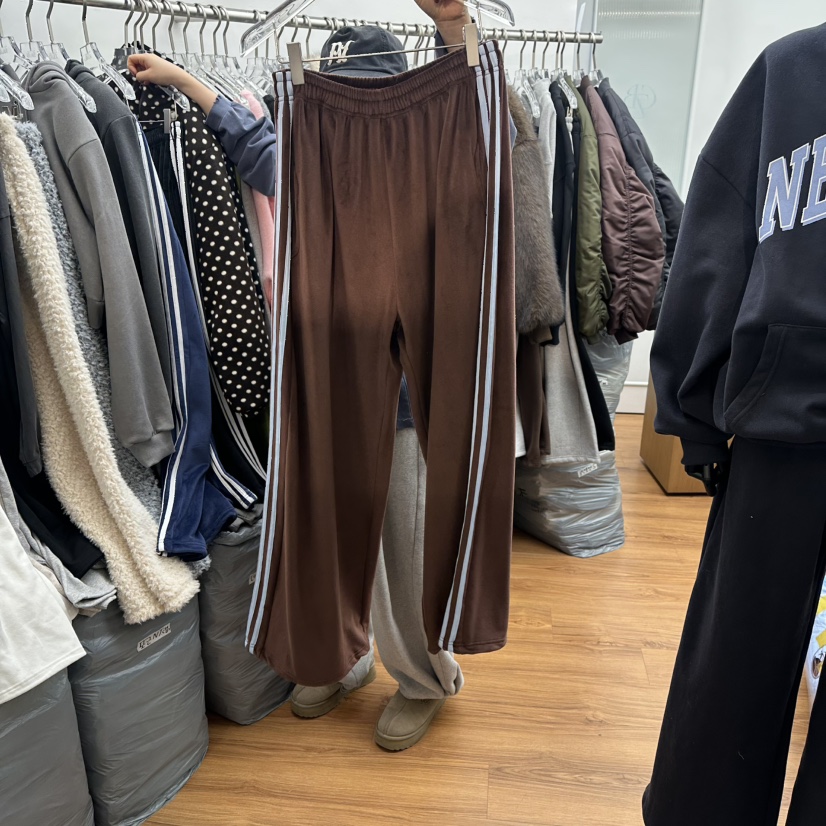 GABIZON東大門㊣直郵女裝新款25秋冬人氣時尚休閑褲加絨貂皮GABIZON休閑褲圖色2