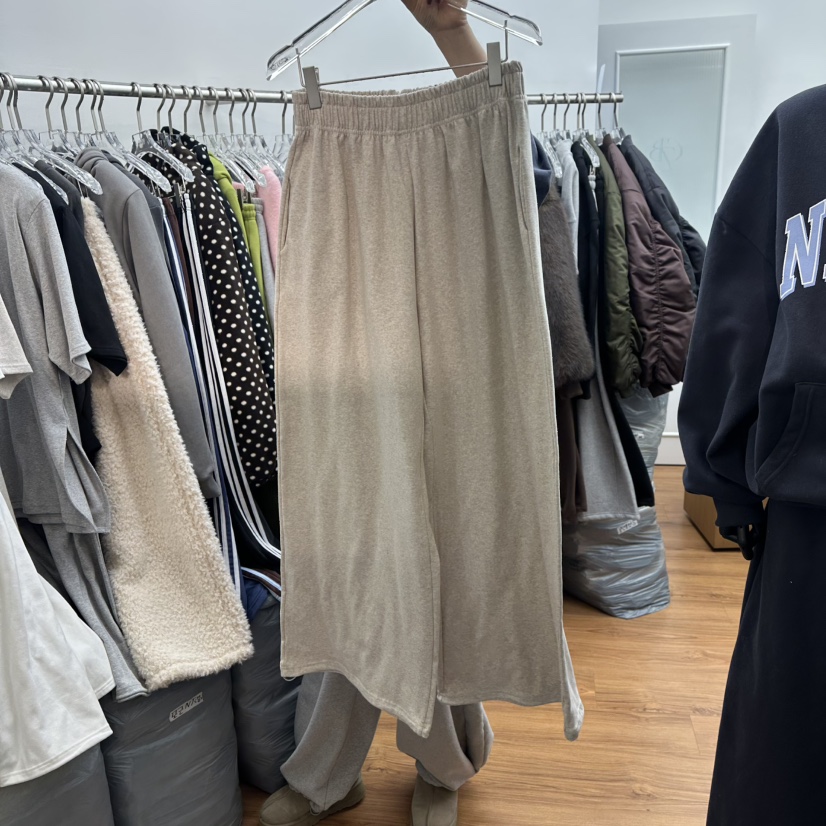 GABIZON韓國直郵㊣女士新品25秋冬人氣真品推薦休閑褲加絨抓絨GABIZON休閑褲圖色2