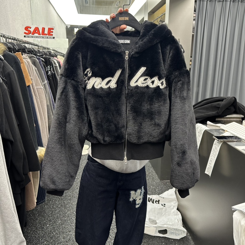 NUEUN東大門㊣代購女裝新品真品職業休閑人氣夾克連帽拉鏈衫NUEUN/SEEOT夾克圖色2