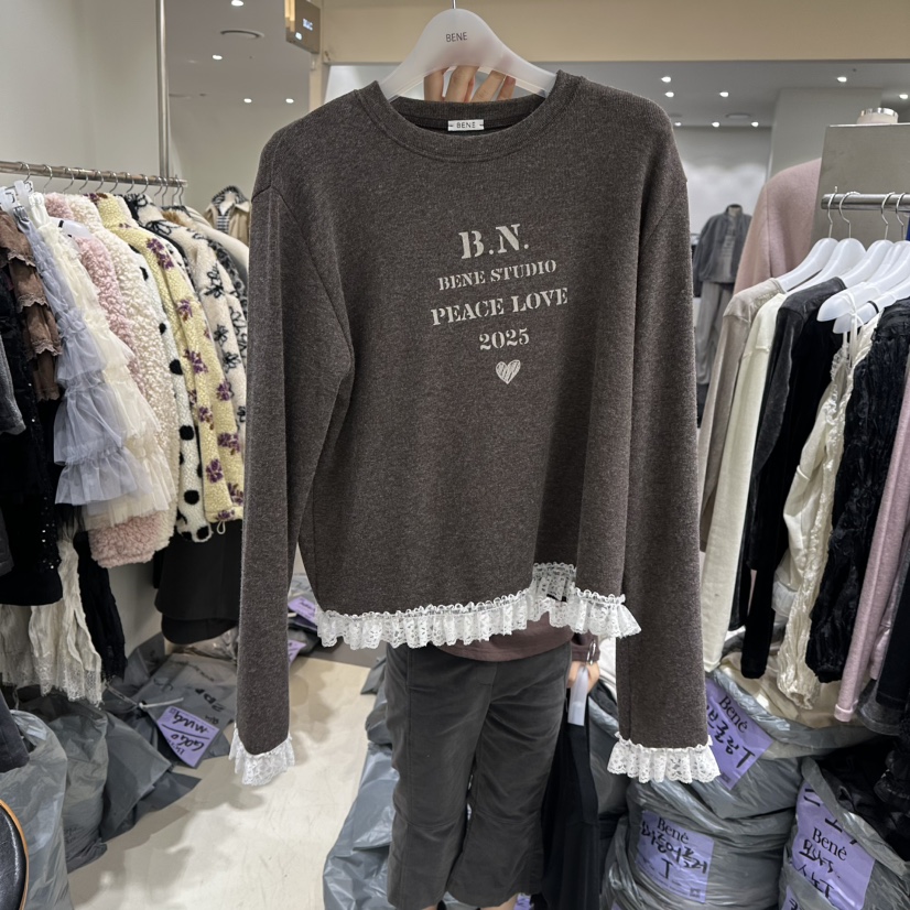 BENE東大門㊣直郵女士新品人氣熱賣25秋冬推薦休閑職業長袖T恤BENE長袖T恤圖色3