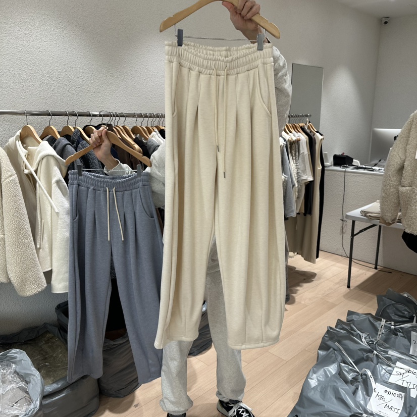 EPIC-S韓國代購㊣女裝新品休閑人氣職業25秋冬休閑褲水貂加絨EPIC-S休閑褲圖色2