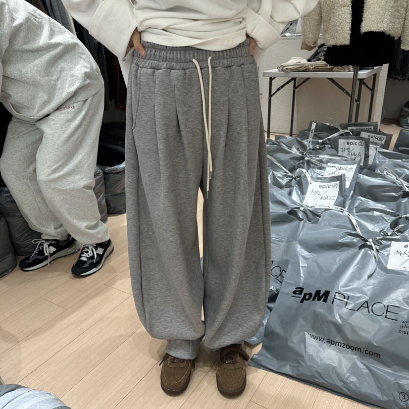 EPIC-S韓國代購㊣女裝新品休閑人氣職業25秋冬休閑褲水貂加絨EPIC-S休閑褲圖色3