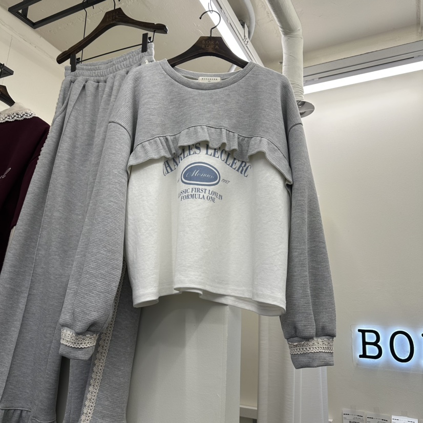 BORA BORA東大門㊣直郵女士新品人氣熱賣休閑衛衣假兩件加絨BORA BORA衛衣圖色1