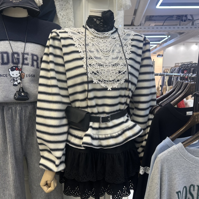 BORA BORA韓國代購㊣女裝新款25秋冬休閑熱賣推薦人氣長袖T恤BORA BORA長袖T恤圖色1