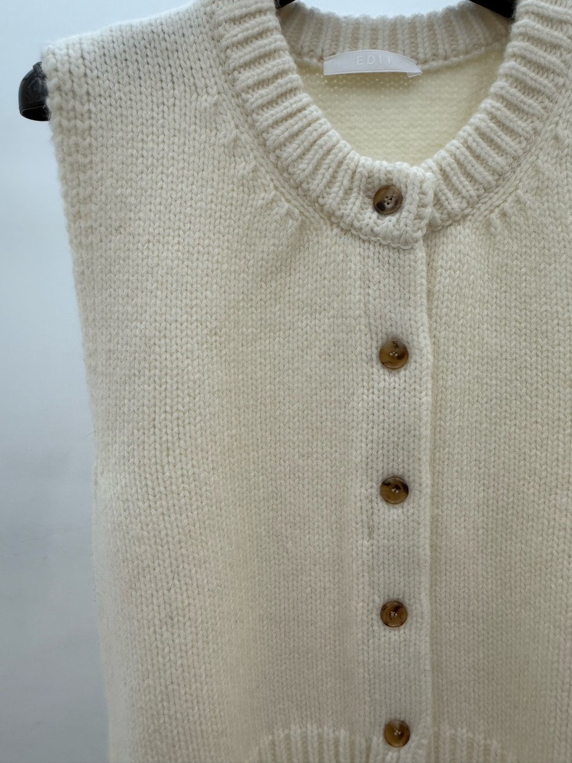 EDIT東大門㊣實拍女士新款時尚25秋冬推薦休閑人氣馬甲含腰帶EDIT馬甲