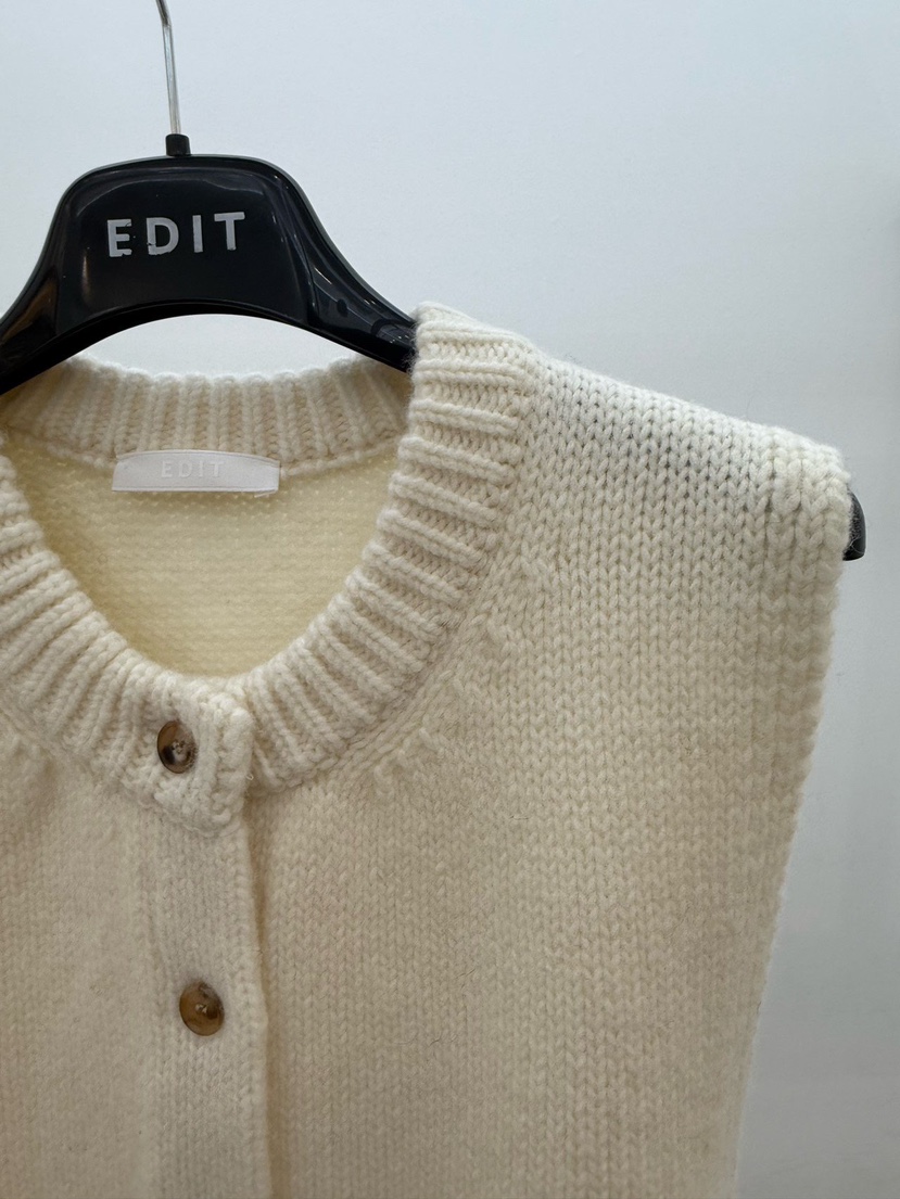 EDIT東大門㊣實拍女士新款時尚25秋冬推薦休閑人氣馬甲含腰帶EDIT馬甲