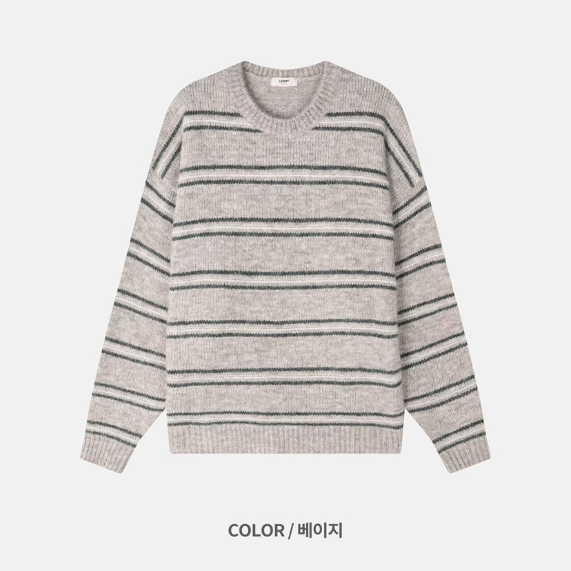 LEROY韓國直郵㊣女士新品推薦人氣25秋冬休閑熱賣時尚職業毛衣LEROY毛衣圖色1