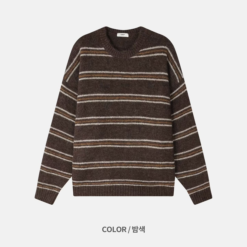 LEROY韓國直郵㊣女士新品推薦人氣25秋冬休閑熱賣時尚職業毛衣LEROY毛衣圖色3