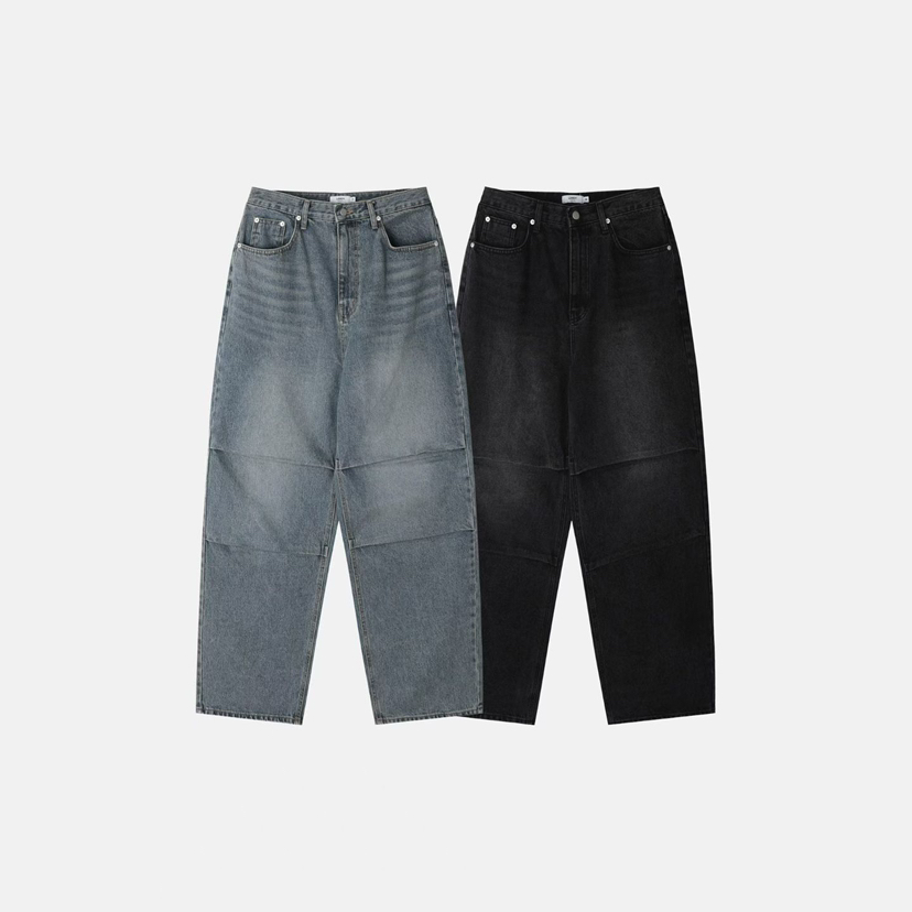 LEROY韓國代購㊣女士新品時尚熱賣推薦休閑25秋冬職業牛仔褲LEROY牛仔褲