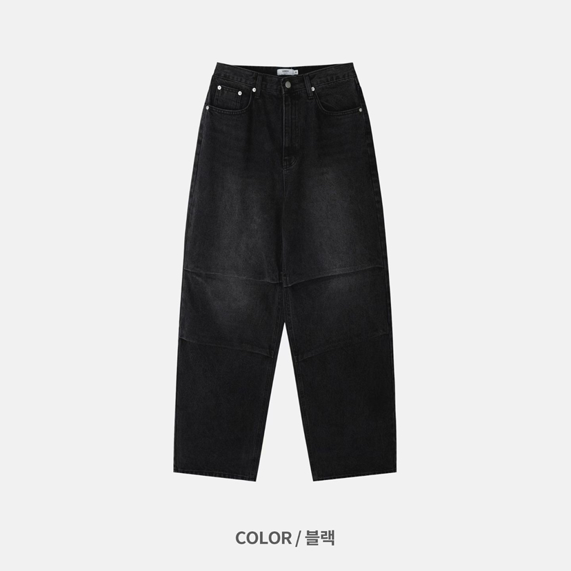 LEROY韓國代購㊣女士新品時尚熱賣推薦休閑25秋冬職業牛仔褲LEROY牛仔褲圖色2