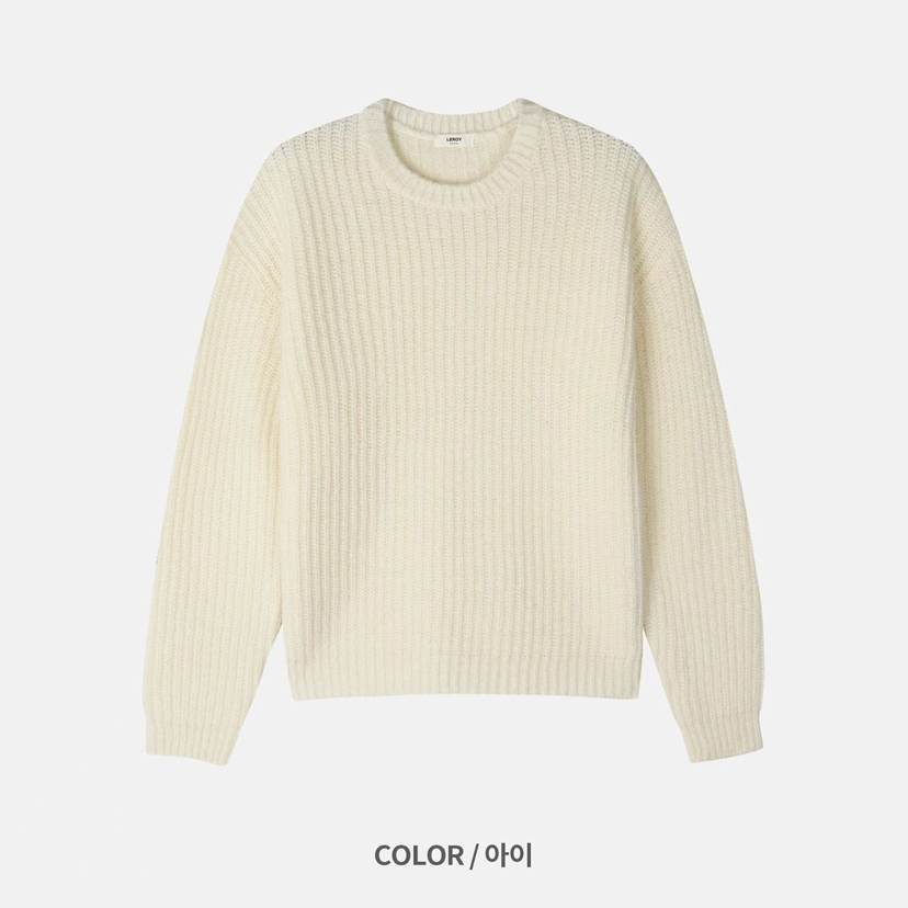 LEROY韓國代購㊣女裝新款熱賣人氣25秋冬休閑推薦時尚針織衫LEROY針織衫圖色1