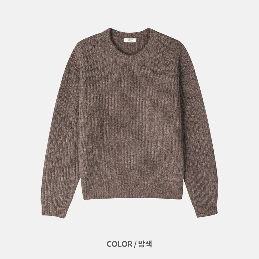 LEROY韓國代購㊣女裝新款熱賣人氣25秋冬休閑推薦時尚針織衫LEROY針織衫圖色3