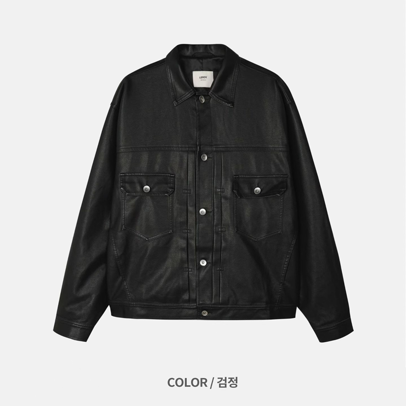 LEROY韓國直郵㊣女裝新品熱賣時尚人氣職業休閑推薦25秋冬夾克LEROY夾克圖色2