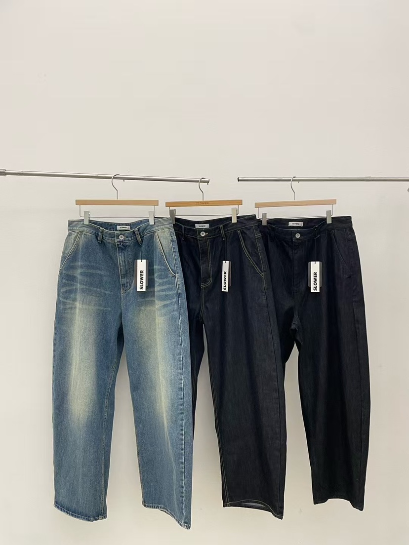 SLOWER東大門㊣實拍女士新款推薦熱賣休閑人氣時尚25秋冬牛仔褲SLOWER牛仔褲
