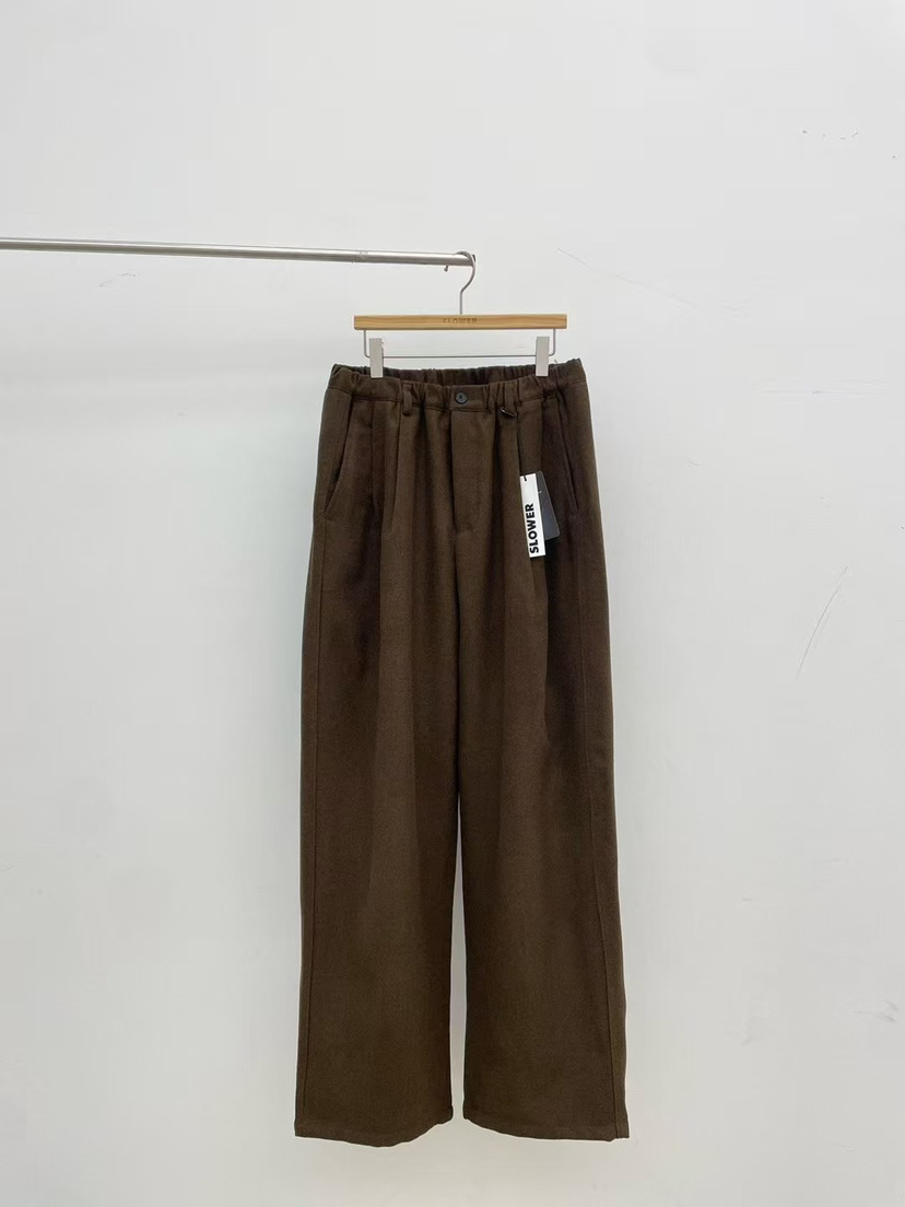 SLOWER韓國代購㊣女裝新品時尚熱賣職業休閑人氣25秋冬休閑褲SLOWER休閑褲圖色2