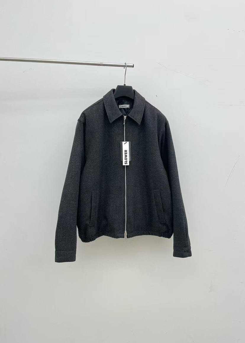 SLOWER東大門㊣直郵女裝新品職業人氣25秋冬熱賣時尚推薦夾克SLOWER夾克圖色1