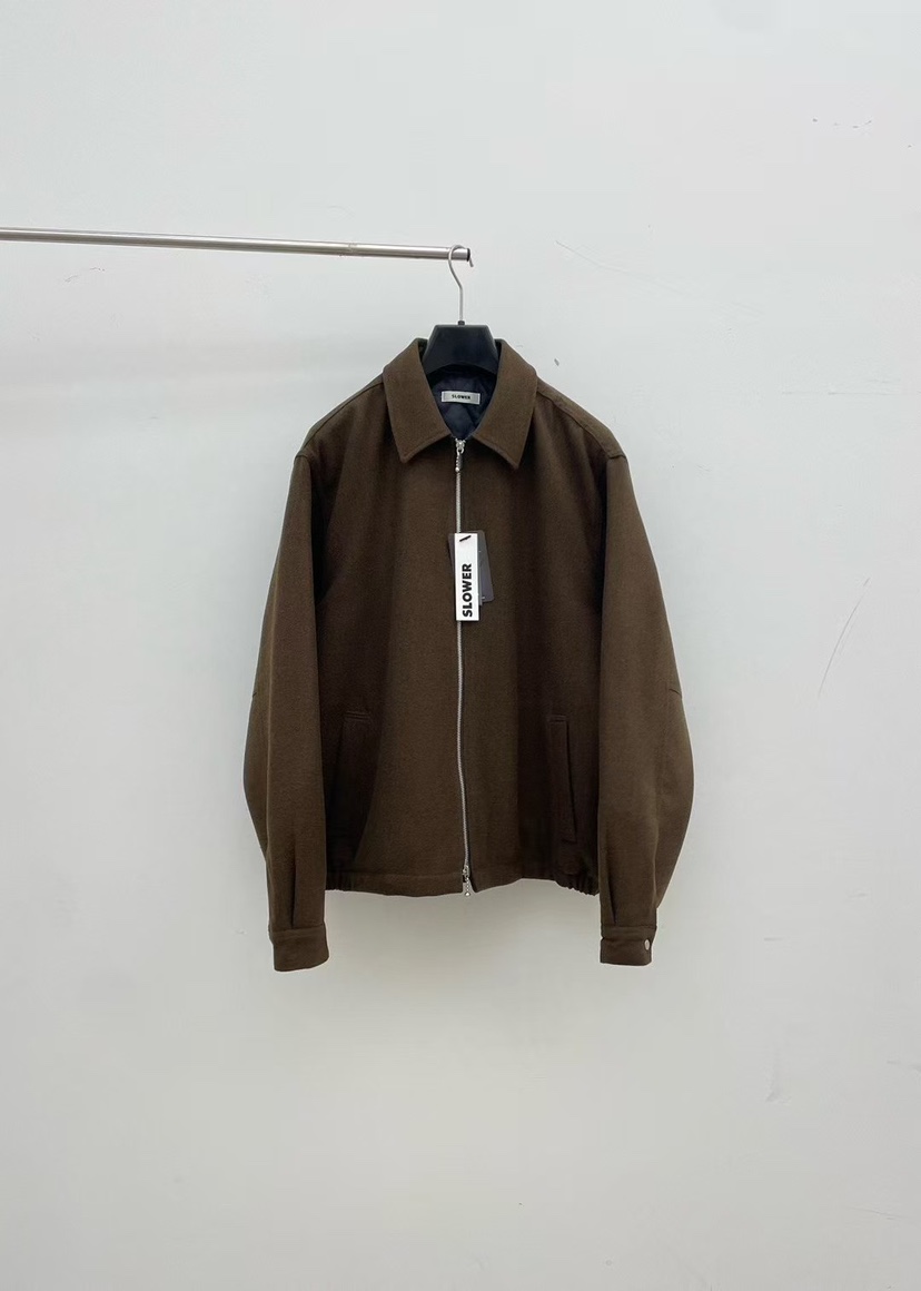SLOWER東大門㊣直郵女裝新品職業人氣25秋冬熱賣時尚推薦夾克SLOWER夾克圖色2