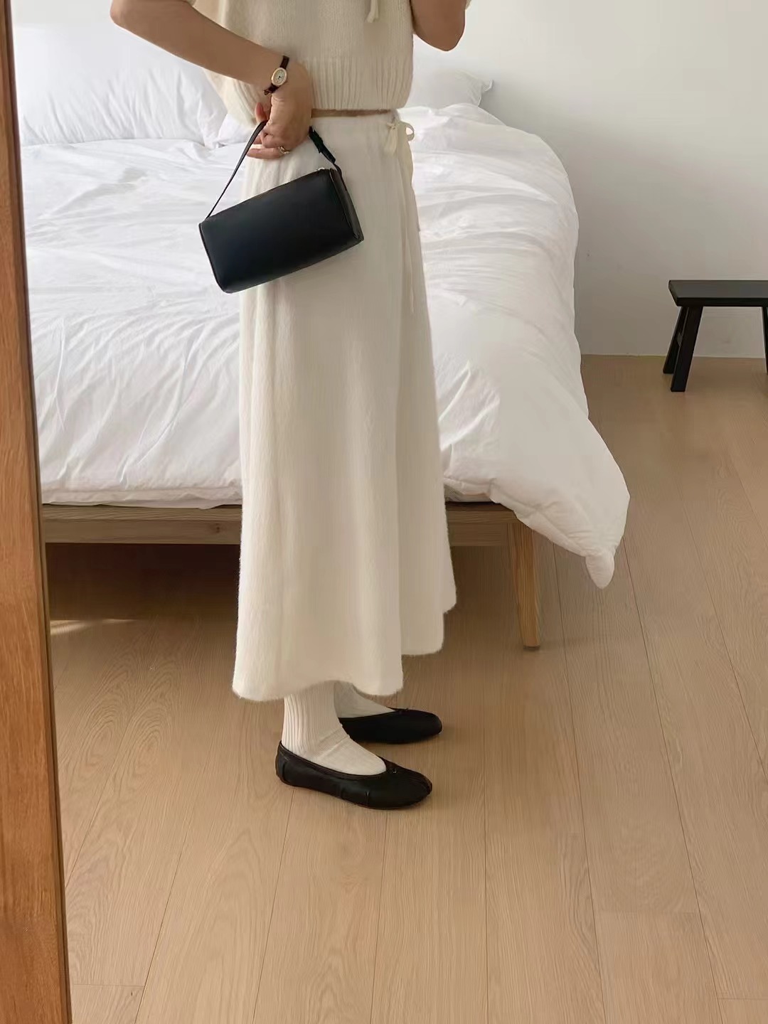 LITER韓國代購㊣女士新款25秋冬休閑人氣熱賣職業推薦時尚長裙LITER長裙圖色1