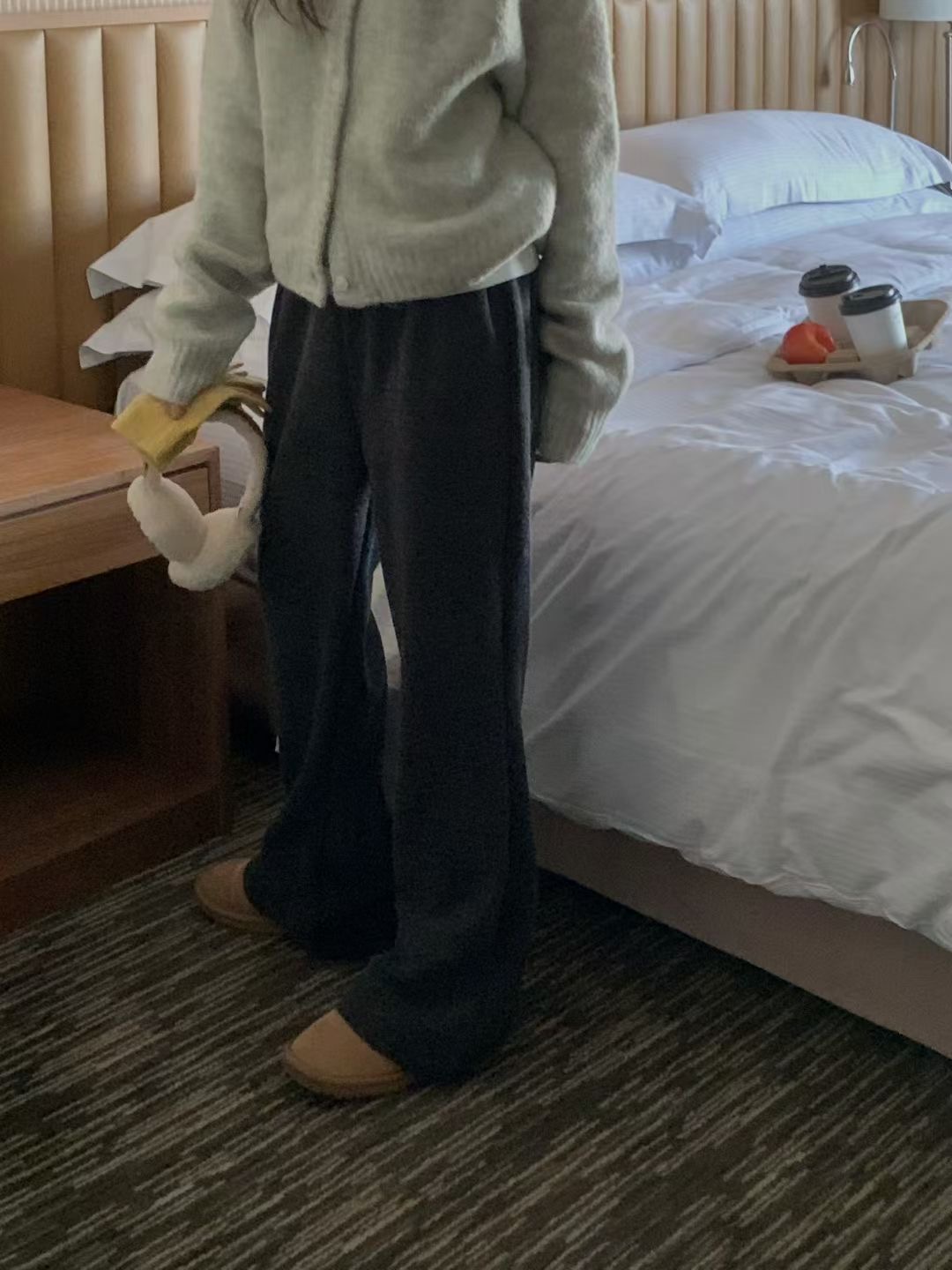 PROPER 프로퍼韓國代購㊣女裝新品25秋冬推薦熱賣休閑休閑褲PROPER 프로퍼休閑褲